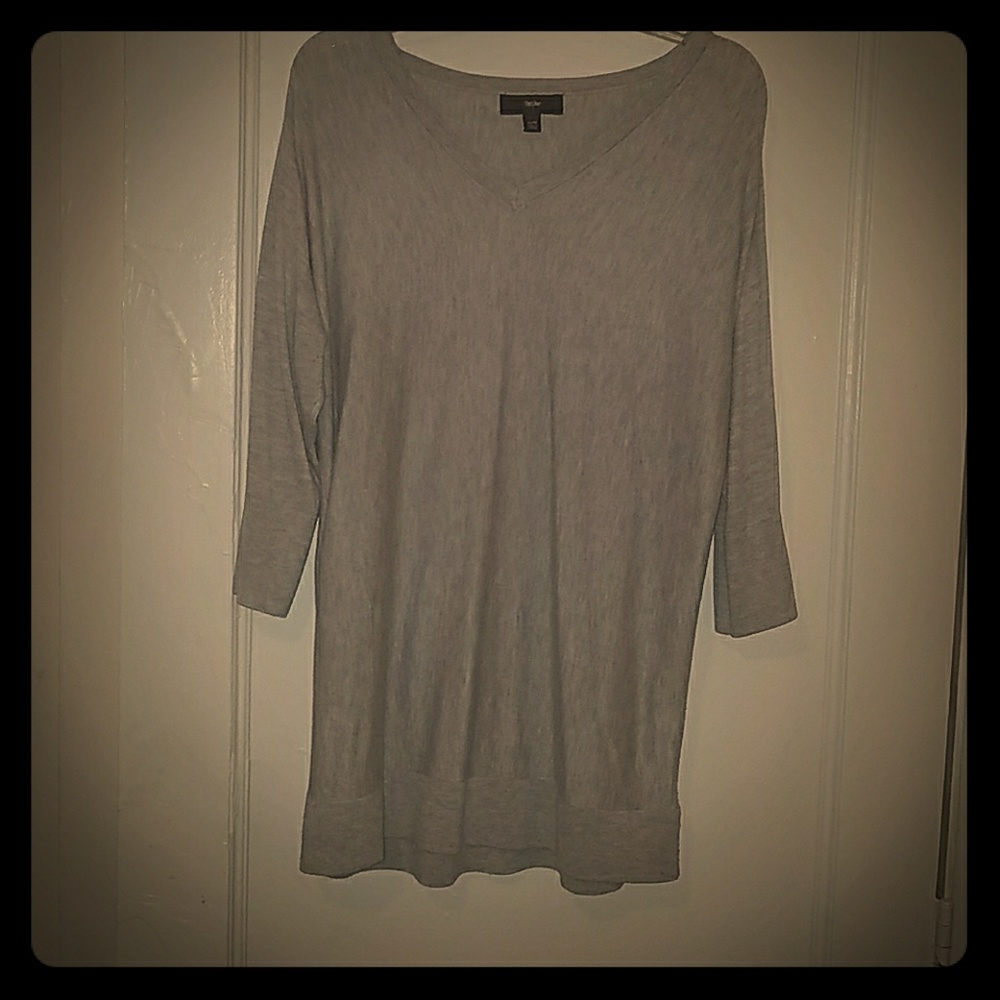 Grey v-neck sweater
